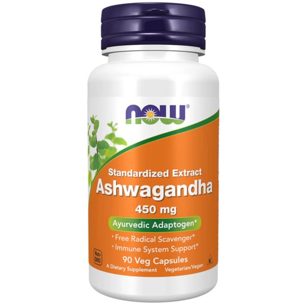 NOW Ashwagandha 450 mg 90 Vegetarian Capsules